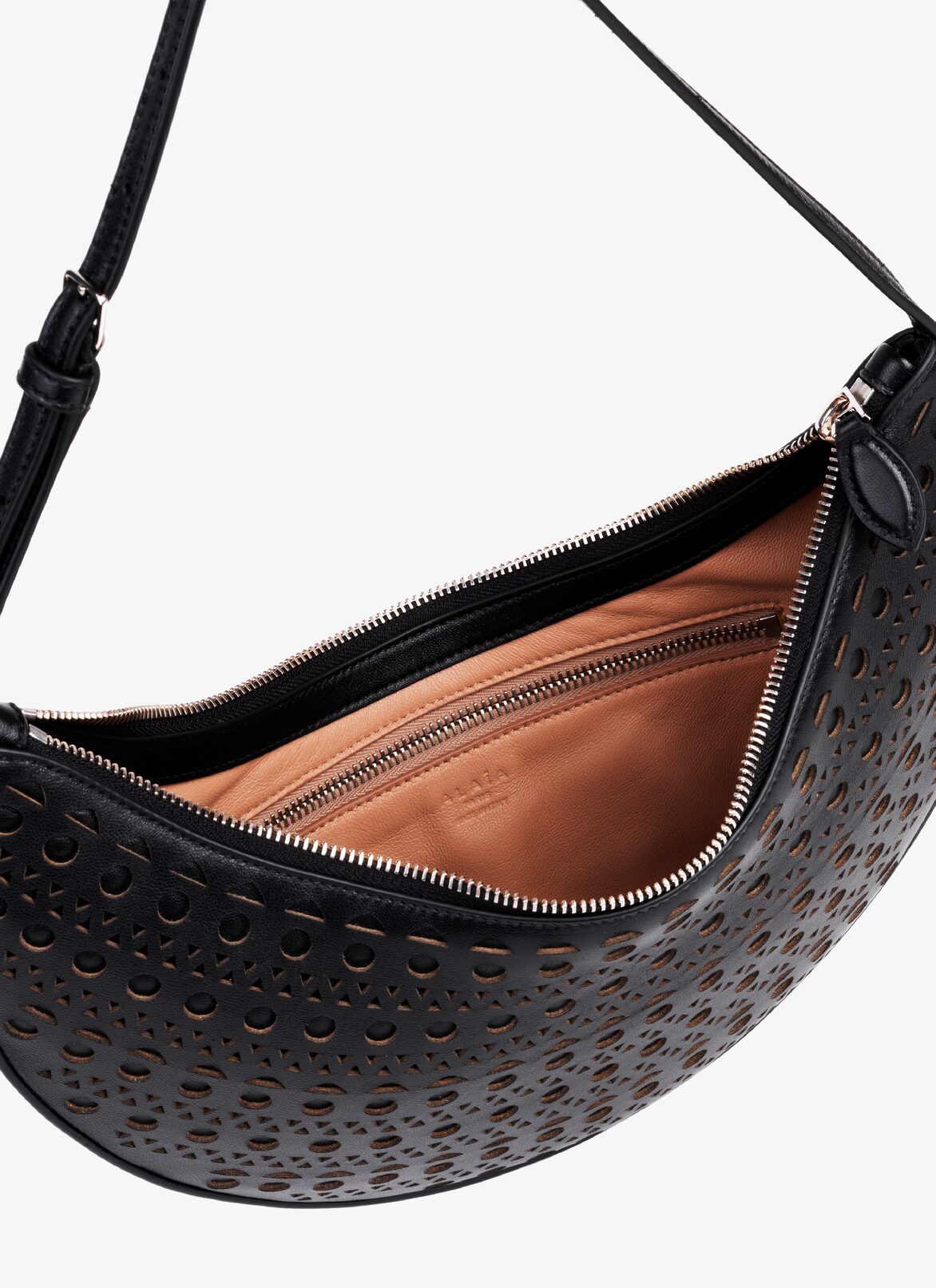 OPENWORK Demi-Lune BAG ALAÏA BLACK OPENWORK DEMI-LUNE BAG